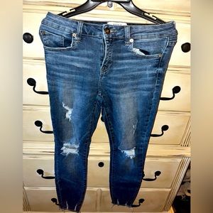 Pistola Arielle skinny distressed scissor cut hem jean